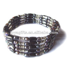 Pérola marrom magnética perlada wrap pulseiras &amp; colar 36 &quot;